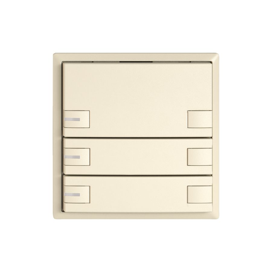 Pulsante KNX RGB EDIZIO.liv SNAPFIX® sensore temp.RGB-LED 3× com.2T cr