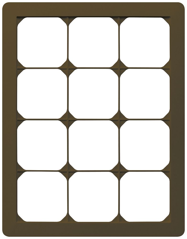 UP-Abdeckrahmen kallysto.trend 4×3 braun 274×214mm