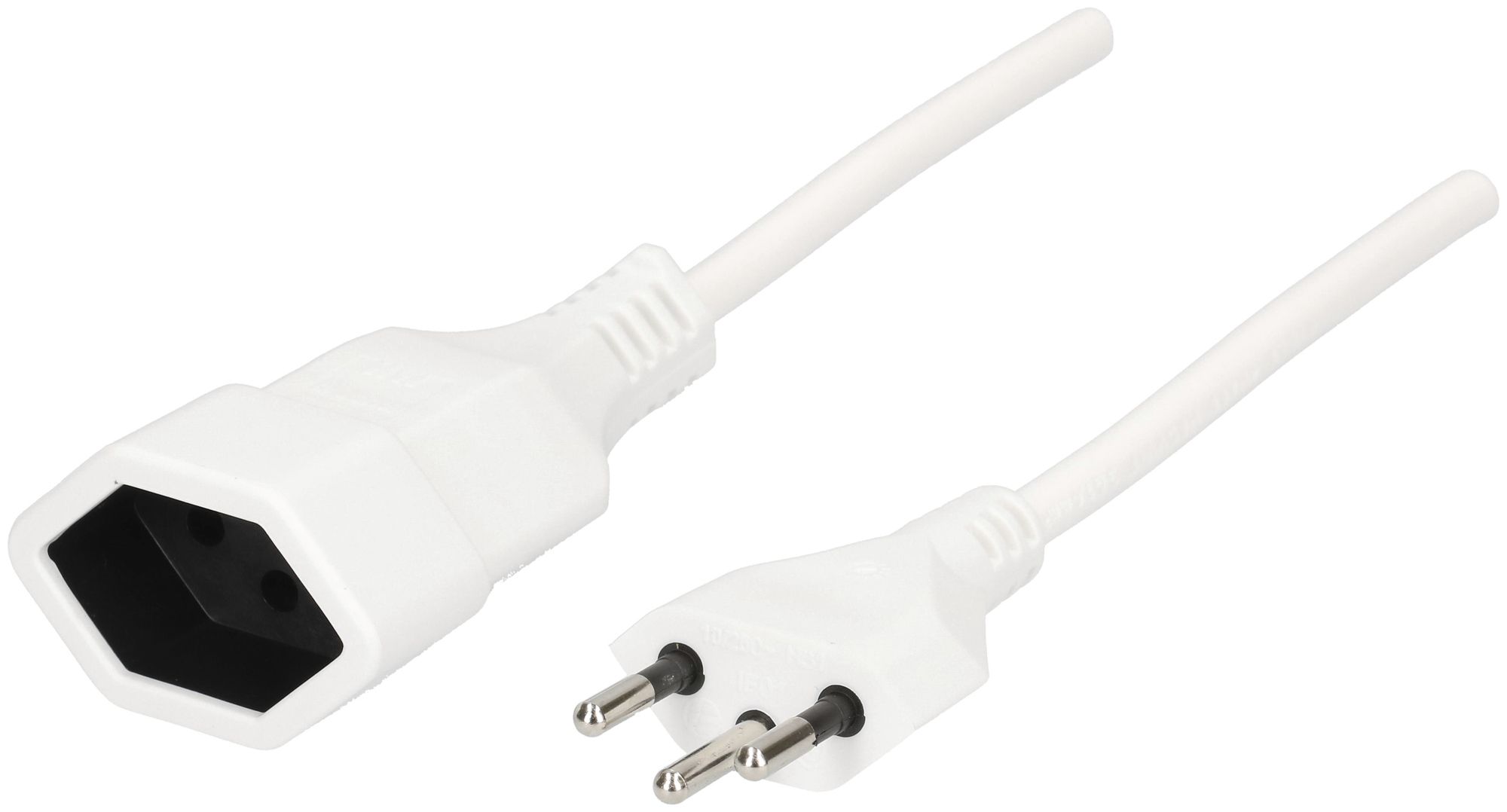 Câble de rallonge MAX HAURI T12/T13 Td 3×1mm² 1.0m blanc