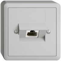 Presa AP 1×RJ45/u 4P ITplus EDIZIOdue grigio chiaro
