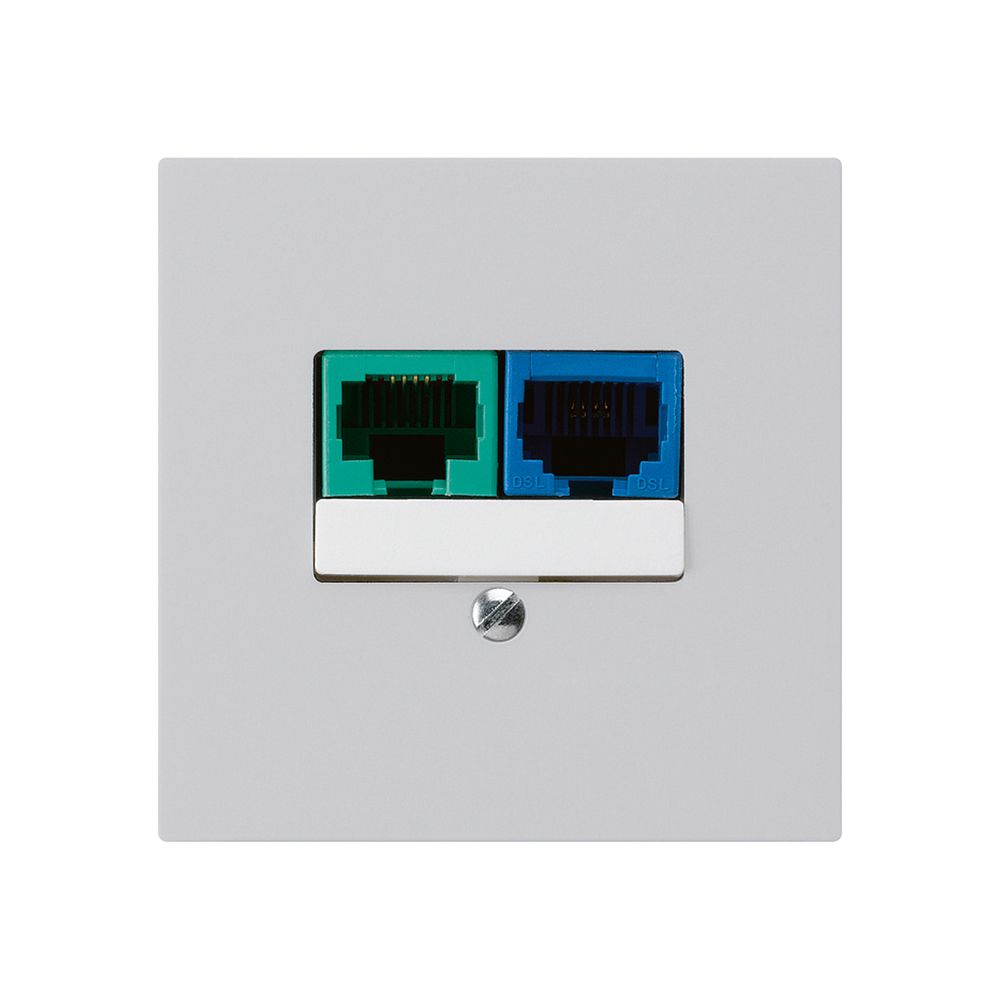 Boîte ENC DSL kallysto 2×RJ45 gris clair