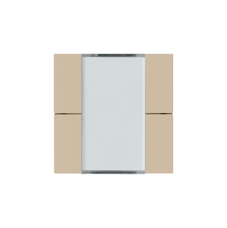 Frontset Hager kallysto 4×KNX systemlink/easylink beige