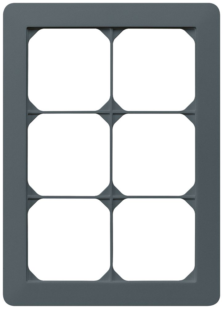 UP-Abdeckrahmen kallysto.trend 3×2 anthrazit 154×214mm