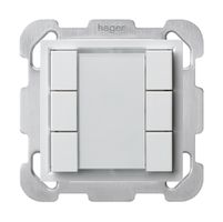 Poussoir universel ENC 6×KLA B avec LED blanc