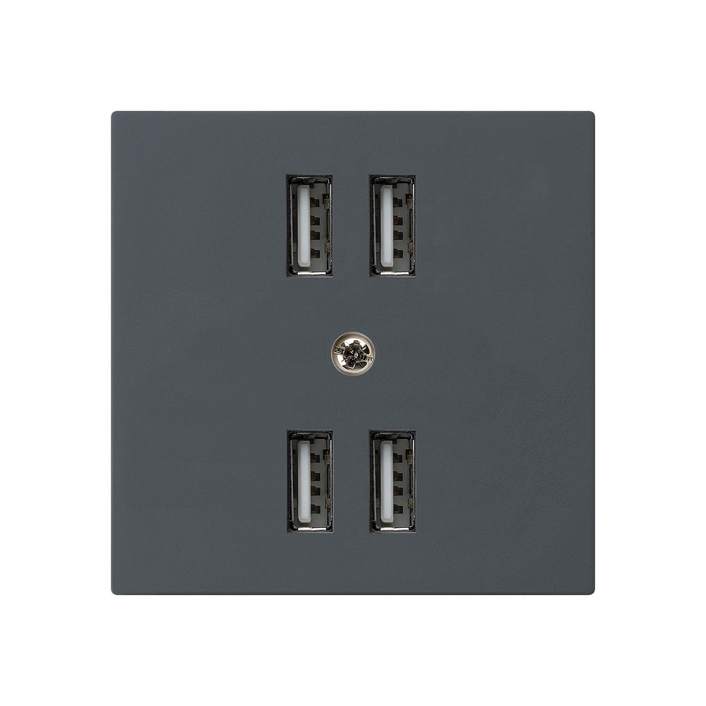Steckdose 4×USB kallysto A 2400mA anthrazit