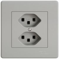 UP-Steckdose EDIZIO.liv SNAPFIX® 2×T23 hgu