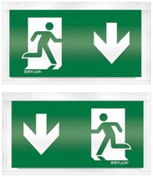 Piktogramm-Scheibe ESYLUX für SLX zweiseitig Pfeil unten/unten