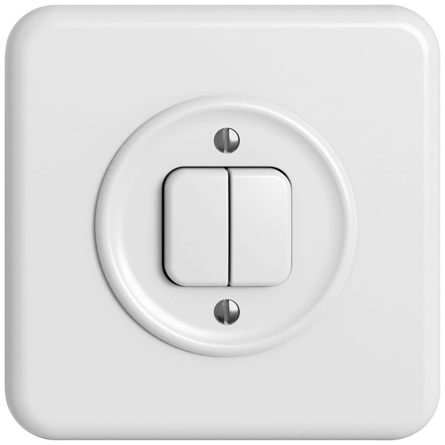 Kit de montage ENC STANDARDdue SNAPFIX® p.interr.et contact a.2 boutons bc