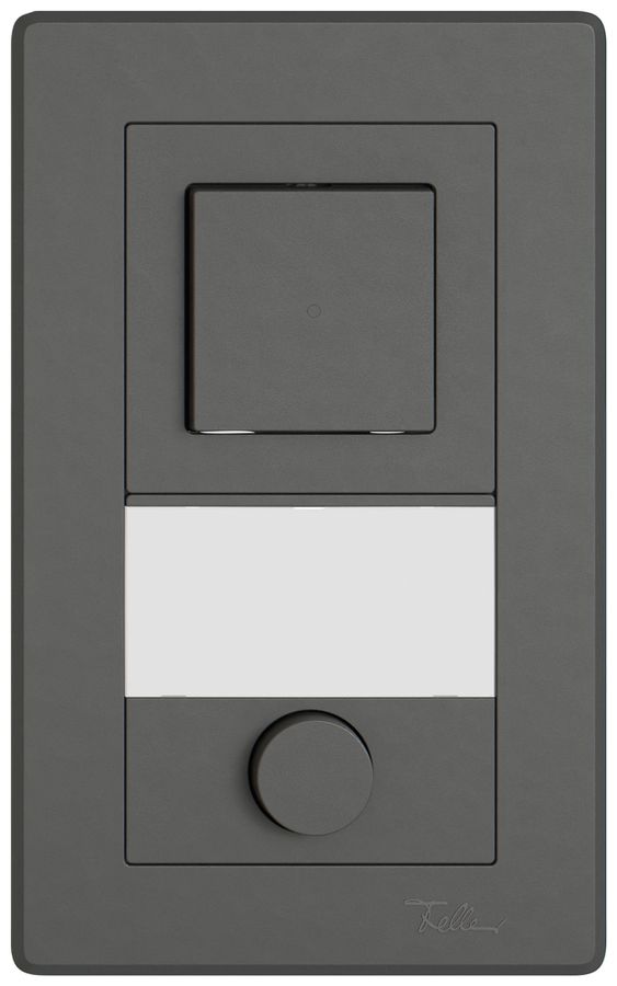 UP-Kombination EDIZIO.liv SNAPFIX® 2×1 156×96mm Sch 3/1L+Schliesser dunkelgrau