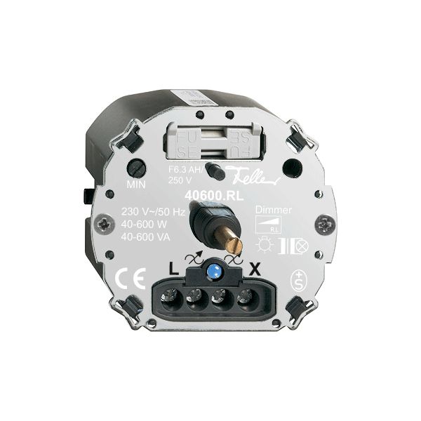Einsatz Drehdimmer FH 40…600W beleuchtet Phasenanschnitt