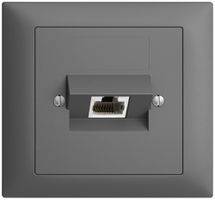 EB-Dose 1×RJ45/s 4P ITplus EDIZIOdue dunkelgrau