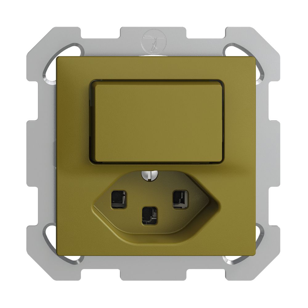 Combinazione INC 3/1L+T23 16A EDIZIOdue olive