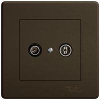 Presa antenna INC TV-R EDIZIO.liv SNAPFIX® presa di passaggio 23dB ma