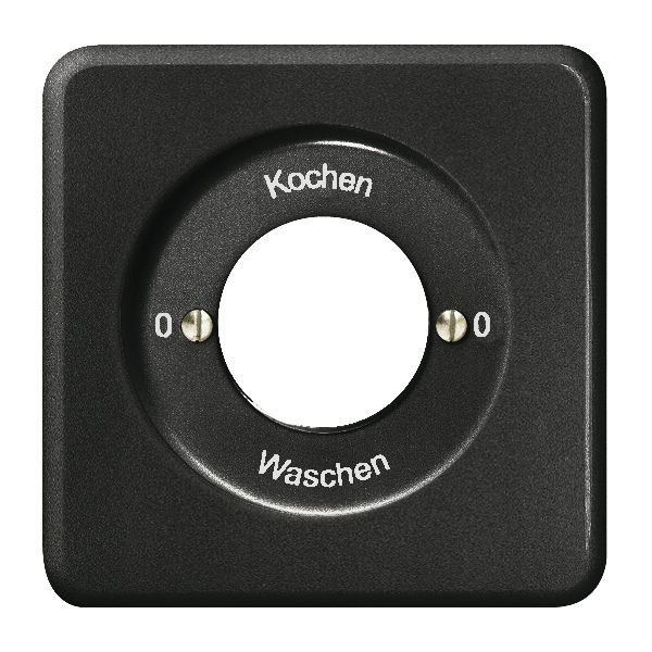 Kit front. 0-Kochen-0-Waschen pour interrupteur rot. à clé noir