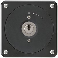 UP-Schlüsselschwenktaster robusto schwarz ohne Deckel 2P für Kombination