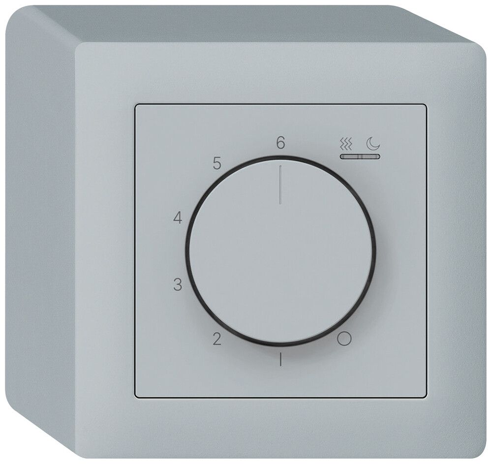 Termostato ambiente AP kallysto acceso/spento 230VAC 4A 88×88mm grigio