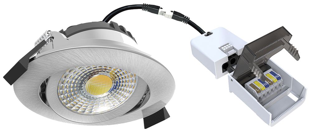 Downlight LED DOTLUX CIRCLEmini-flat 6W 760lm 2700…4000K IP20/IP54 REG acc. aff.