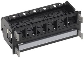 Supporto per modulo HD nero per 4×6 moduli, schermato