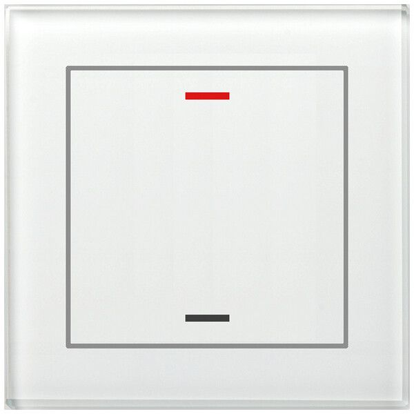 Pulsante KNX RGBW INC MDT GTL-100W.02S 1t/2a vetro bianco "neutrale"