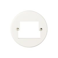 Frontscheibe 2×TT/2×RJ45 weiss ITplus ITM 58mm Standard