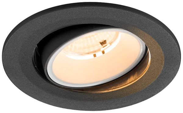 Downlight LED SLV NUMINOS MOVE S 6.7W 1000lm 2700K WB DALI Ø100×63.5 noir/blanc