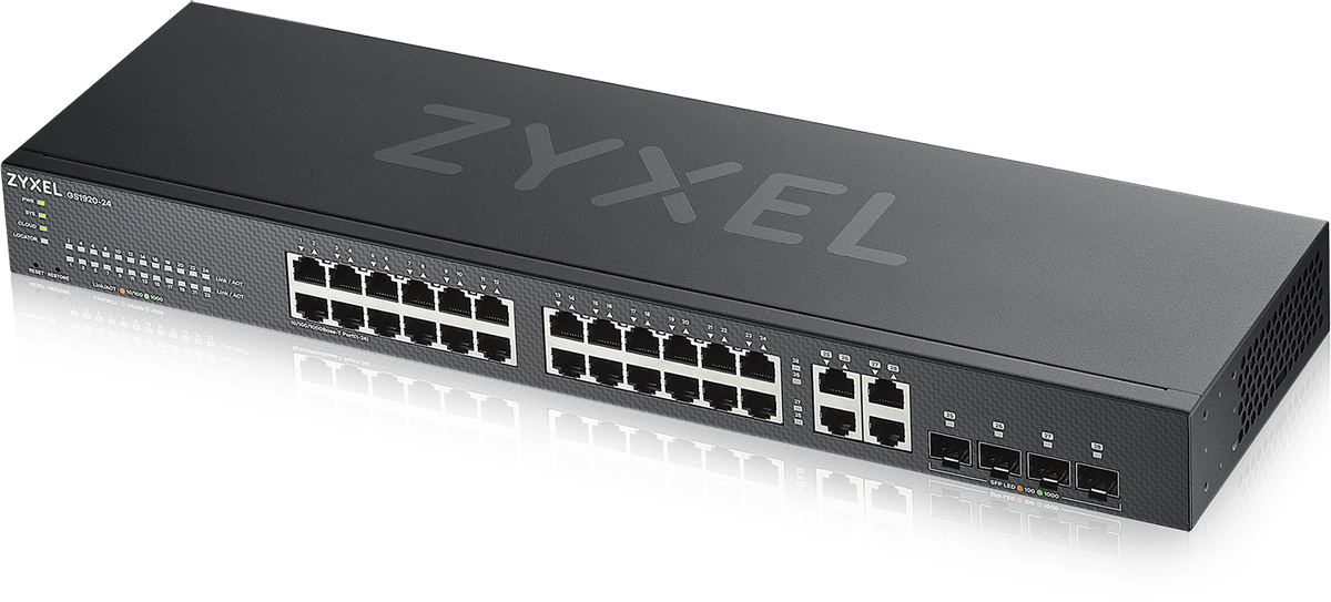 Zyxel GS1920-24v2 Switch, Smart Managed, 24 GbE Ports