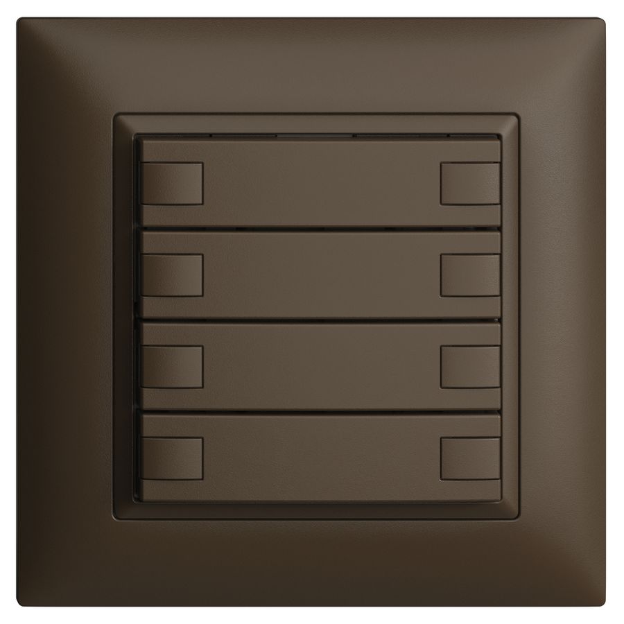 Poussoir KNX RGB ENC EDUE FMI, 250mW, s.LED, 4×poussoir, comm.2×touches, cof