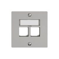 Montageset EDIZIO.liv EASYNET S-One SNAPFIX® gerade 2×RJ45 hgu