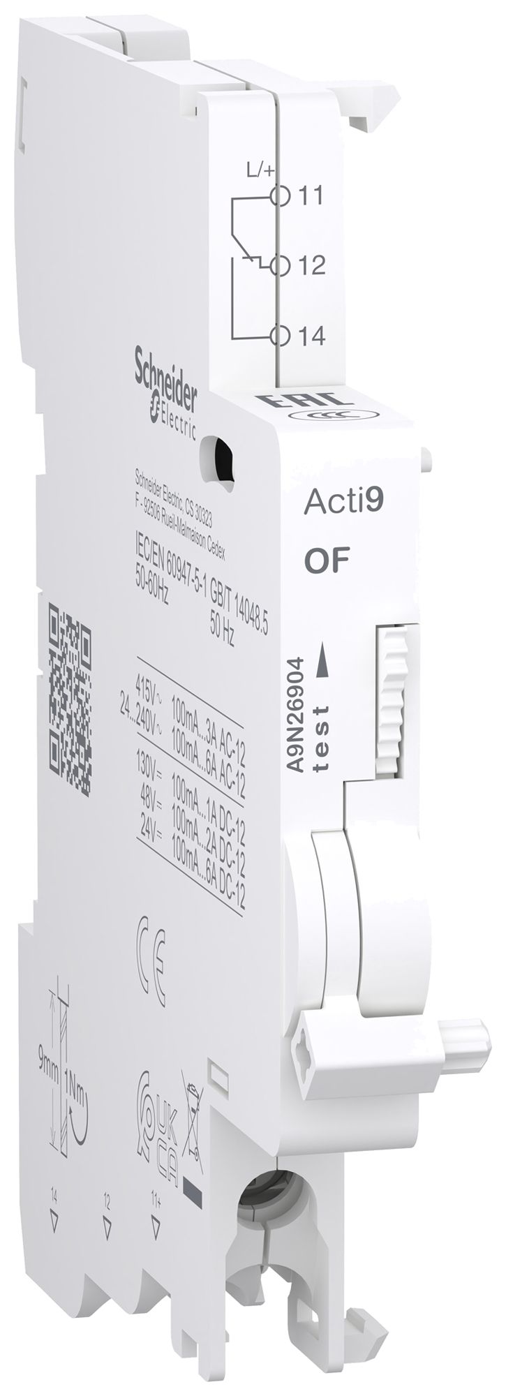 REG-Hilfsschalter SE Acti9 OF C60/C120 1W 6A 415VAC/130VDC