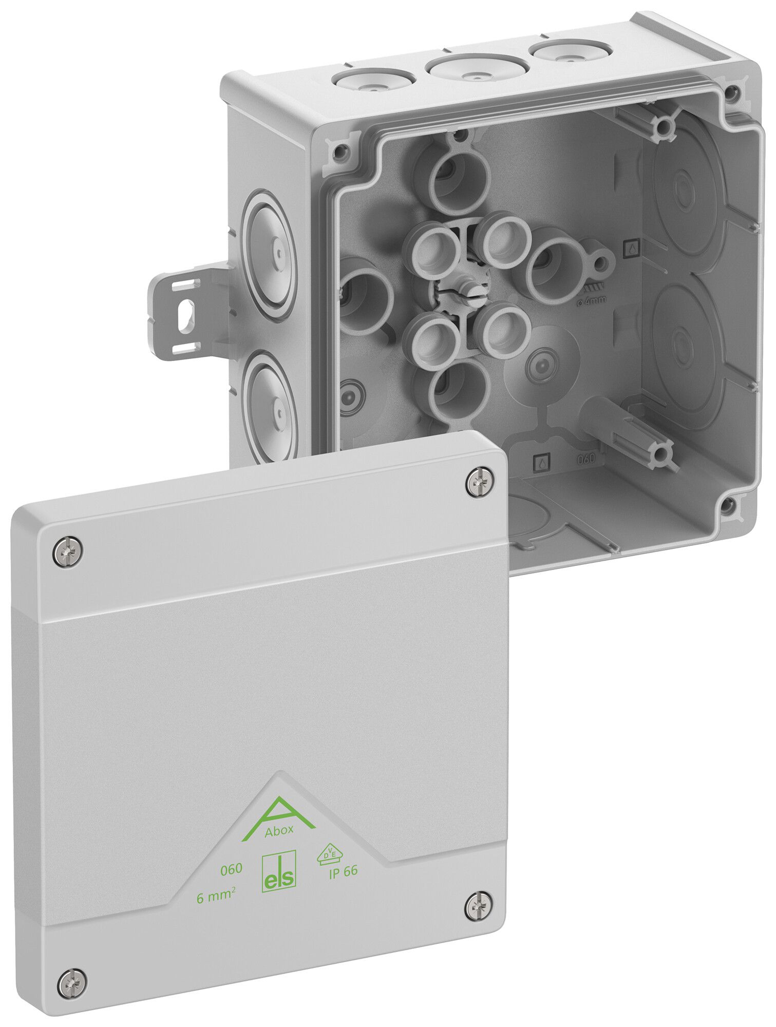 Boîte de dérivation AP Spelsberg Abox 060 AB-L 127×127×70mm IP66 gr