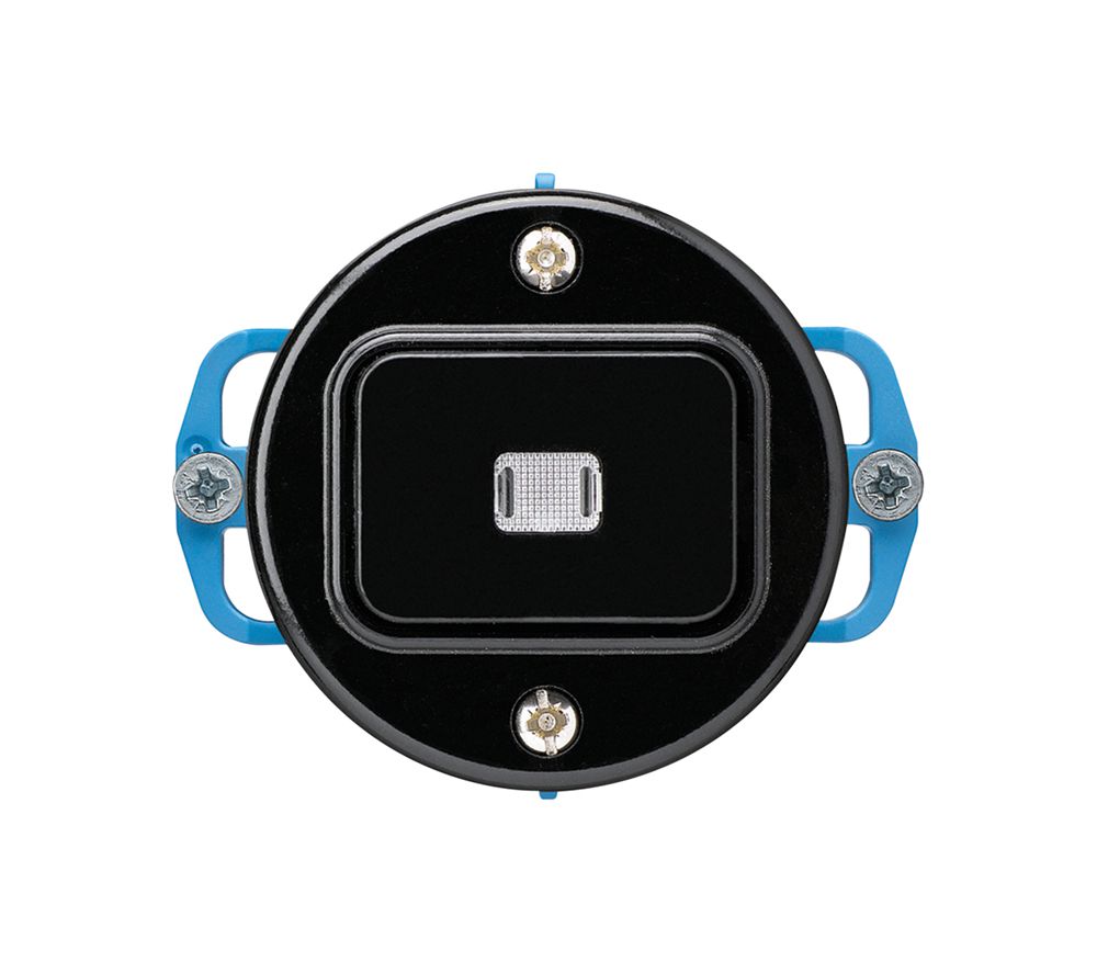 Insert pour contact à poussoir lum.ENC basico C/1L noir