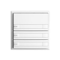 UP-Universaltaster 3×2T Schraubklemme EDIZIOdue weiss, mit Papiereinlage+LED