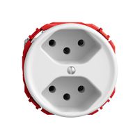 Steckdose STANDARDdue SNAPFIX® 2×T13 ws