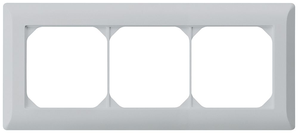 UP-Abdeckrahmen kallysto.line 1×3 hellgrau horizontal 92×212mm