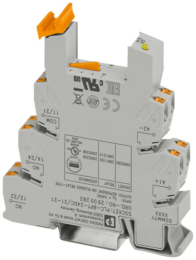 Socle pour relais PX PLC-BPT- 24DC/21-21 14mm