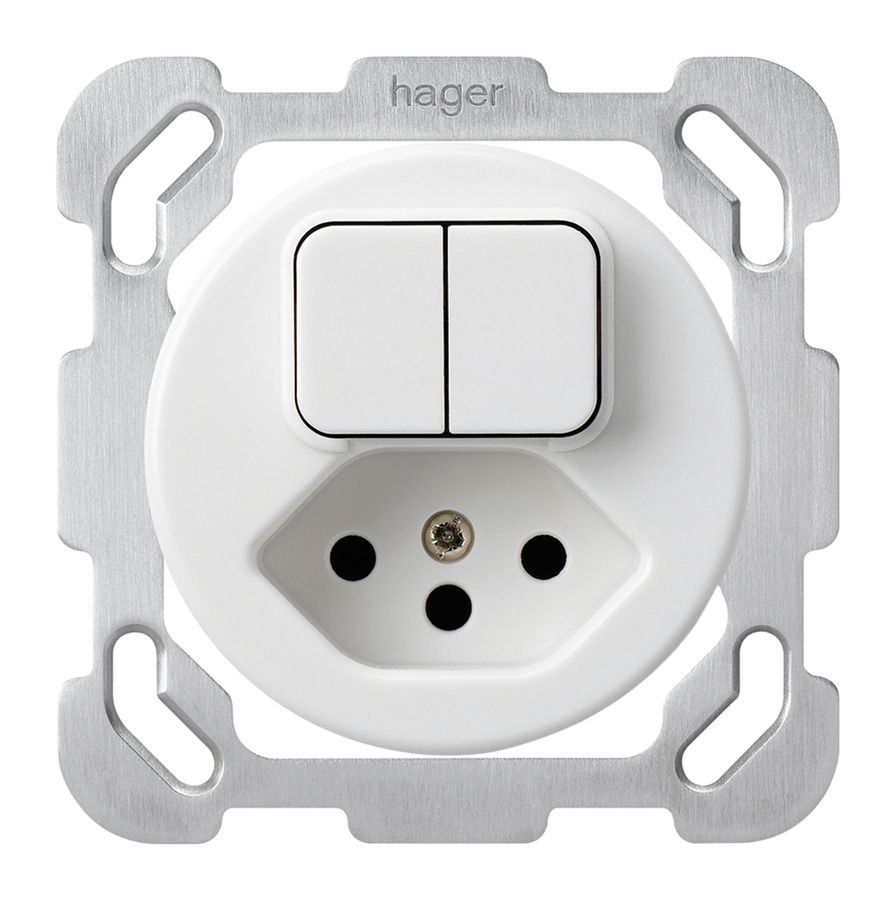 Einsatz zu UP-Kombination basico 2×A-R/1L +Typ 13 weiss