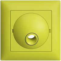 UP-Frontset EDIZIOdue lemon 88×88mm f Anschlussdose