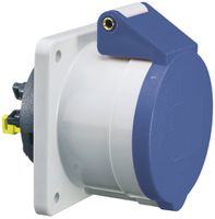 EB-Steckdose CEE Bals 3P 16A 230V 6h blau IP44 vernickelt QC ger.