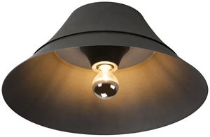 Plafoniera/lpda a muro SLV BATO 45 CW E27 60W Ø450mm nero