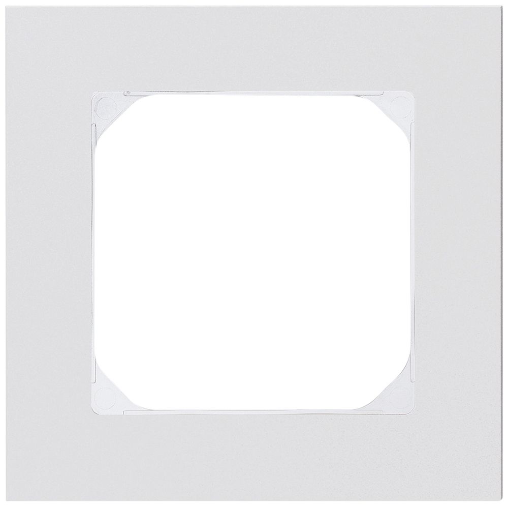 Cadre de recouvrement KAL.art 1×1 94×94mm Al blanc
