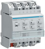 REG-Schaltaktor KNX Hager 6 Ausgänge 16A 2300W 195…253V IP20 4TE