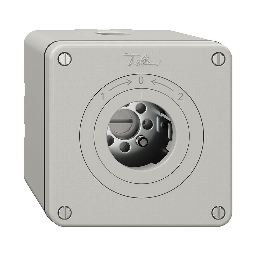 Contact pivotant NAPU NEVO, sans cylindre, KS, 1->0<-2, gris clair