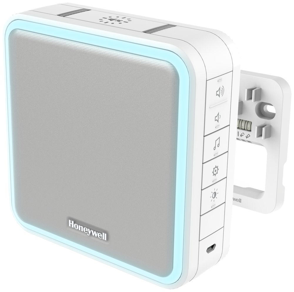 Campanello RF Honeywell DW915S 200m, con ripetitore, LED flash bianco