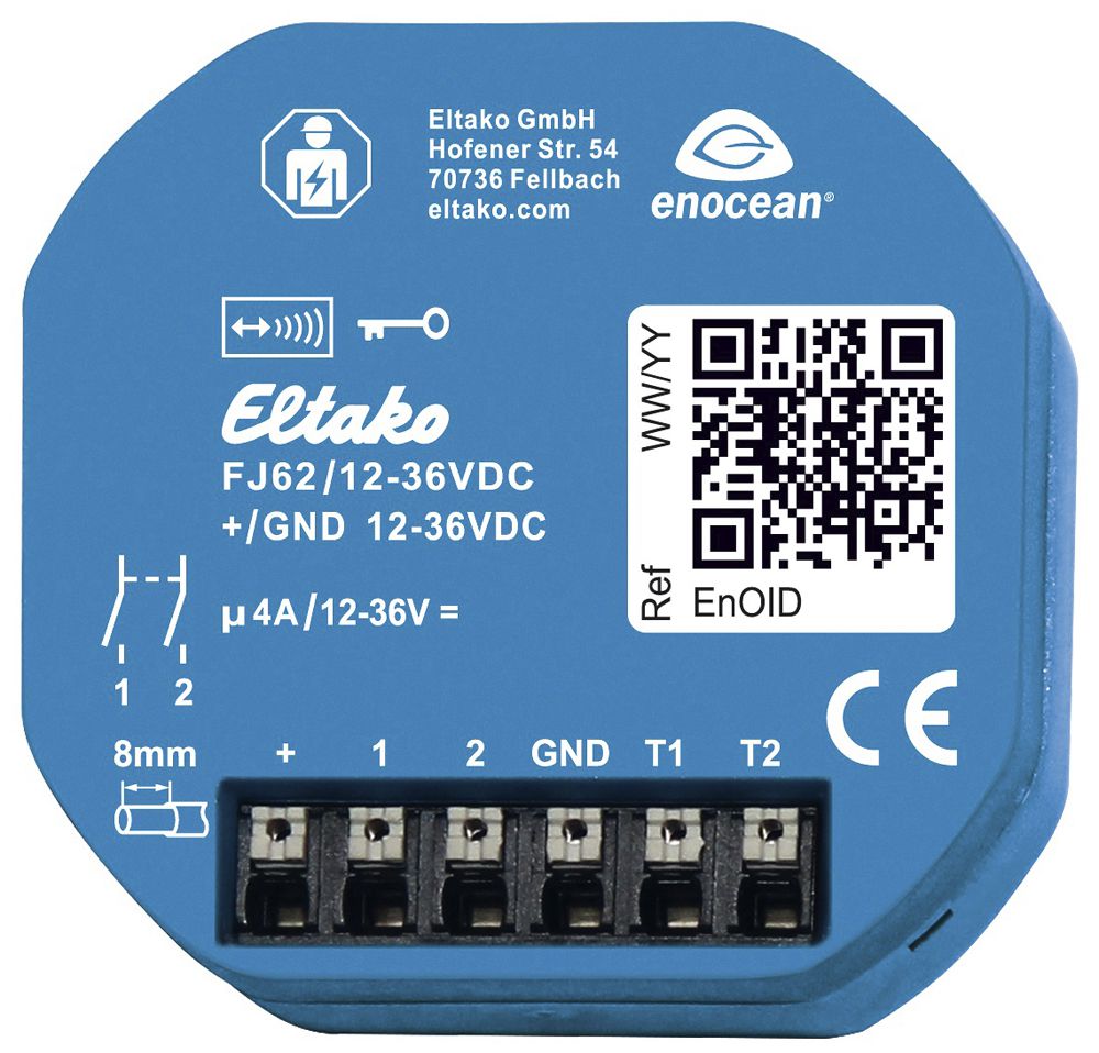 EB-RF-Jalousieaktor Eltako FJ62 1+1 Schliesser 4A 12…36VDC