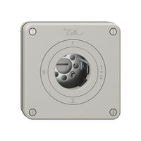 Interruttore rotativo NUPU NEVO, 1/1 L, senza cilindro, KS, 0-1-1+2-2, grc