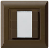 UP-Universaltaster 6×kallysto.line mit LED braun