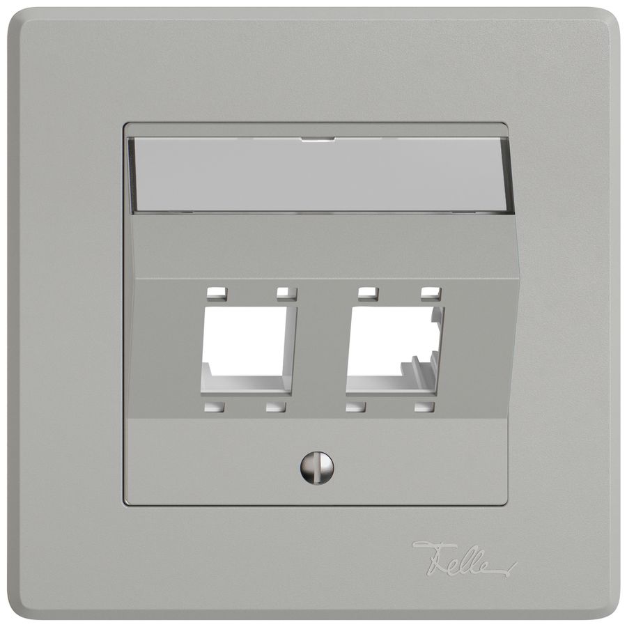 Kit di montaggio INC EDIZIO.liv SNAPFIX® per freenet cat.5e/6 2× grc