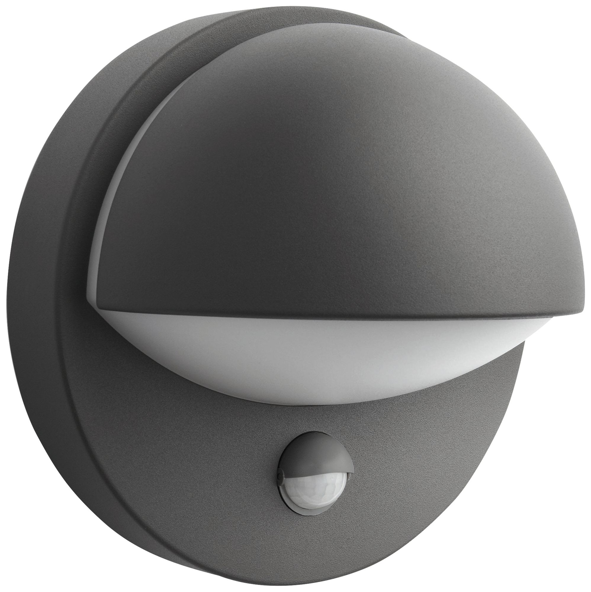 Wandleuchte Philips June PIR E27 1×12W IP44 195×135mm anthrazit