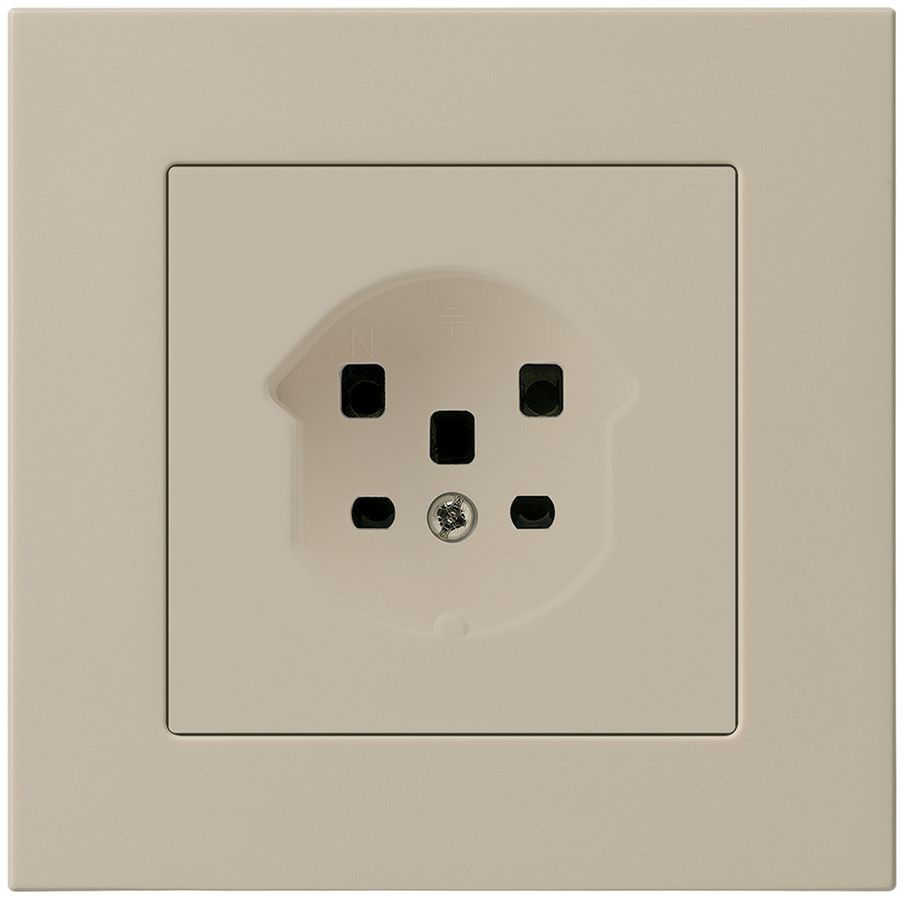 UP-Steckdose HA kallysto.pro Typ 25 mit Steckklemmen beige