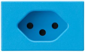 Prise INC FLF Hager type 13 bleu bornes à vis